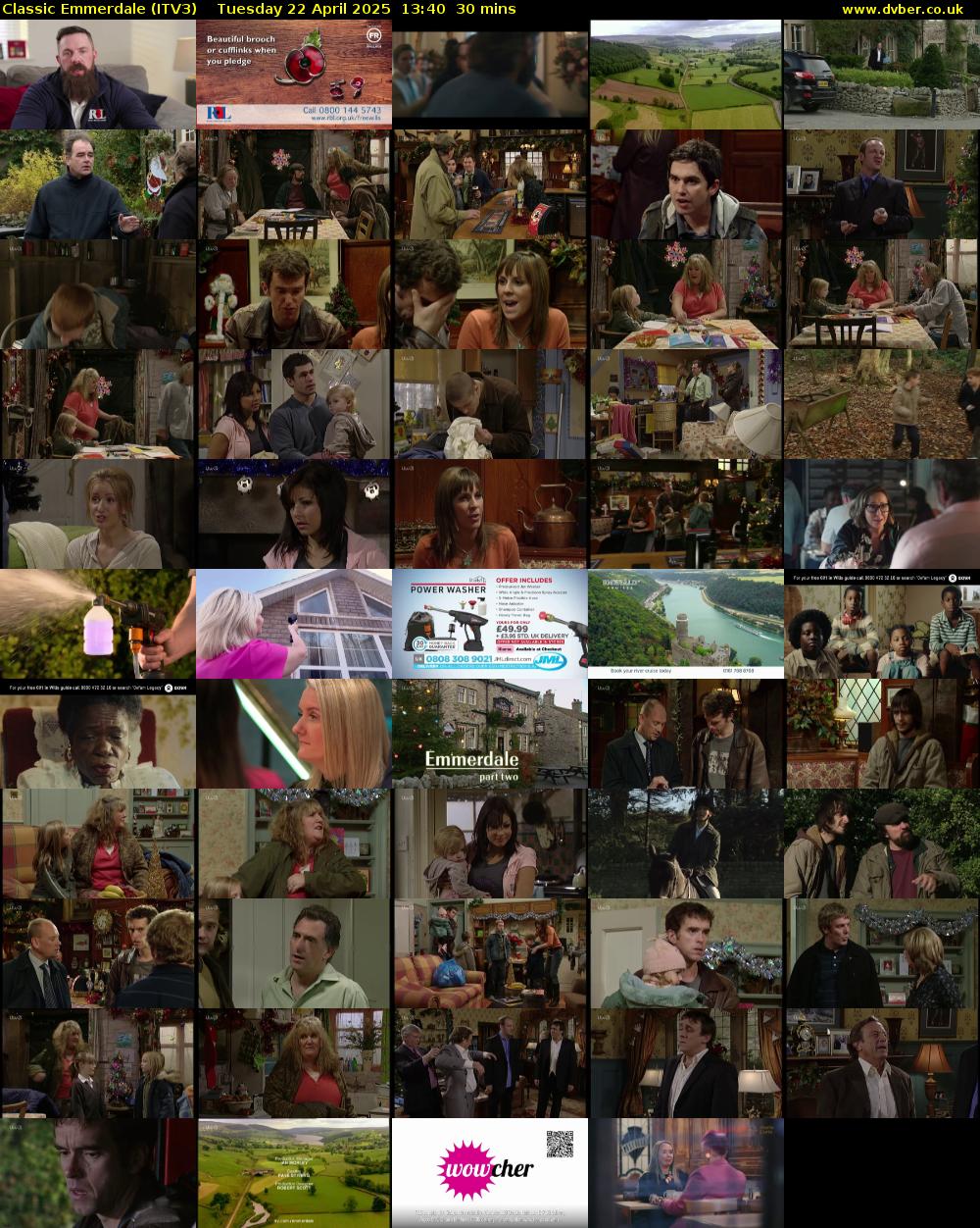 Classic Emmerdale (ITV3) Tuesday 22 April 2025 13:40 - 14:10