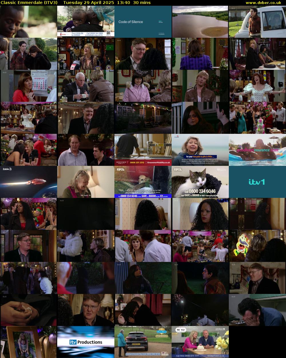 Classic Emmerdale (ITV3) Tuesday 29 April 2025 13:40 - 14:10
