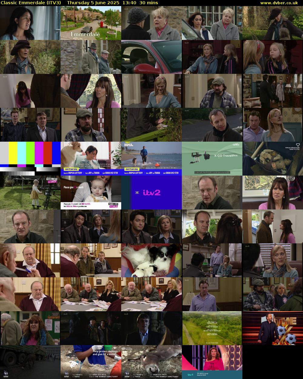 Classic Emmerdale (ITV3) Thursday 5 June 2025 13:40 - 14:10