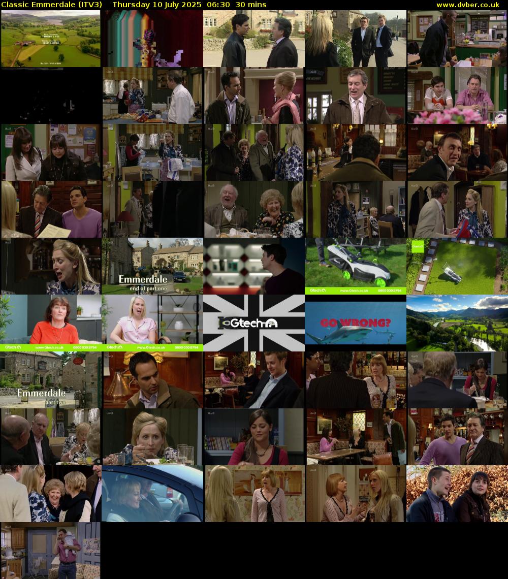 Classic Emmerdale (ITV3) Thursday 10 July 2025 06:30 - 07:00
