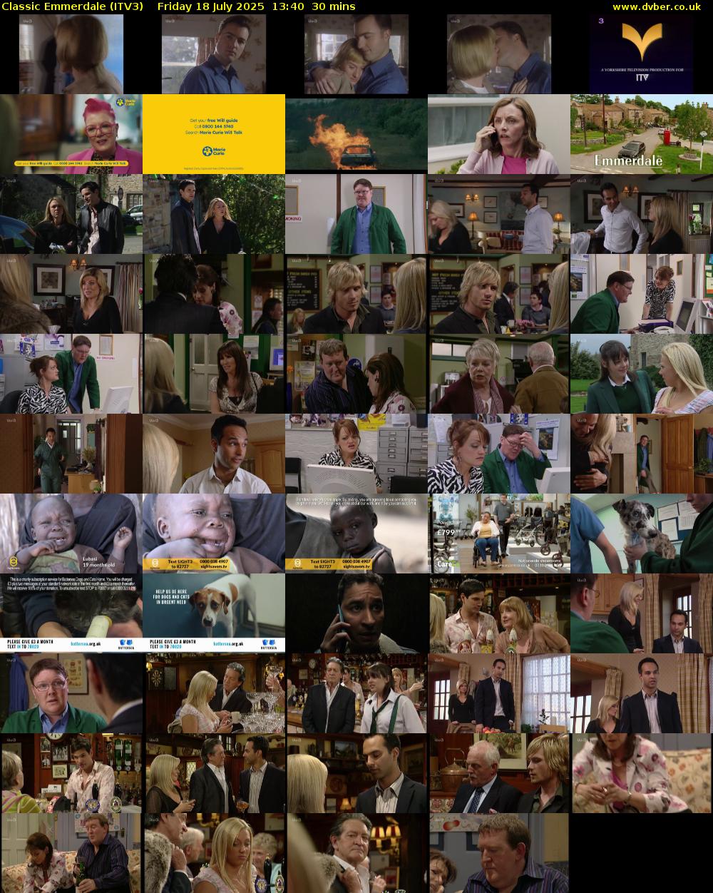 Classic Emmerdale (ITV3) Friday 18 July 2025 13:40 - 14:10
