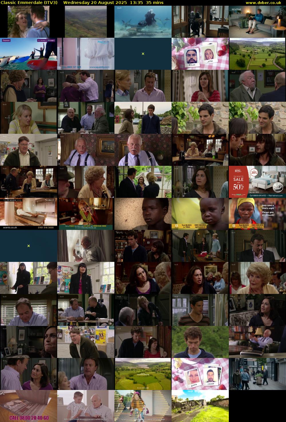 Classic Emmerdale (ITV3) Wednesday 20 August 2025 13:35 - 14:10