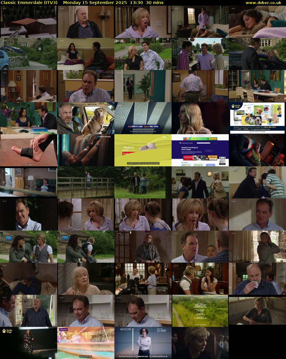 Classic Emmerdale (ITV3) Monday 15 September 2025 13:30 - 14:00