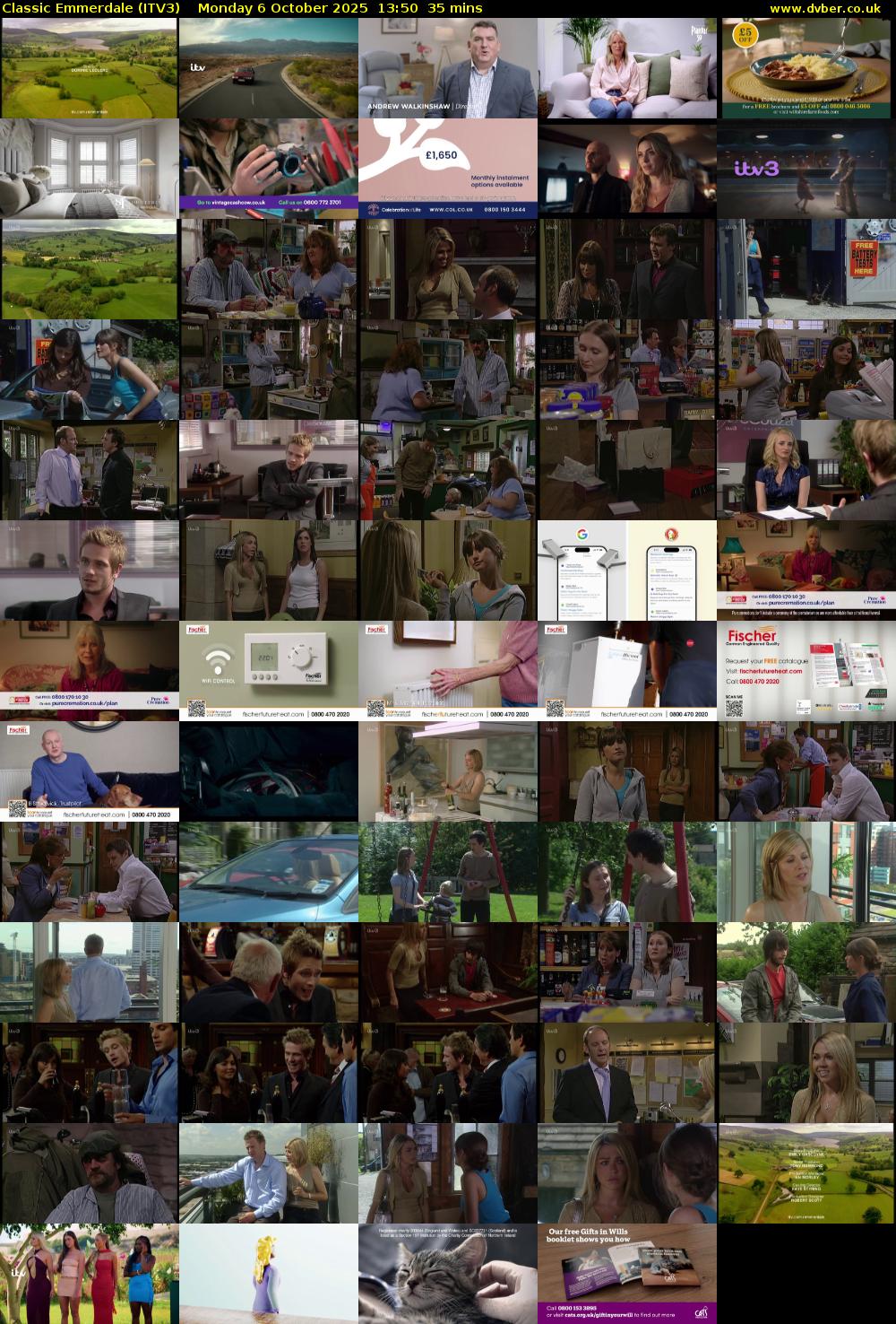Classic Emmerdale (ITV3) Monday 6 October 2025 13:50 - 14:25