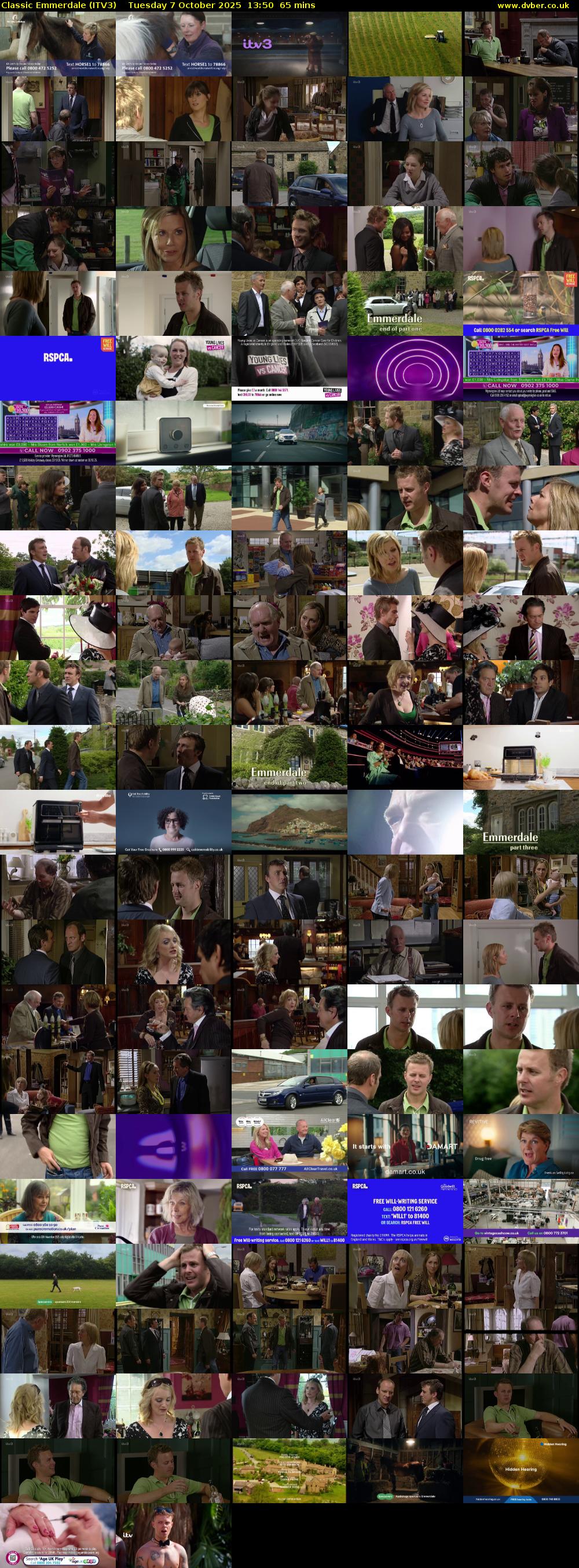 Classic Emmerdale (ITV3) Tuesday 7 October 2025 13:50 - 14:55