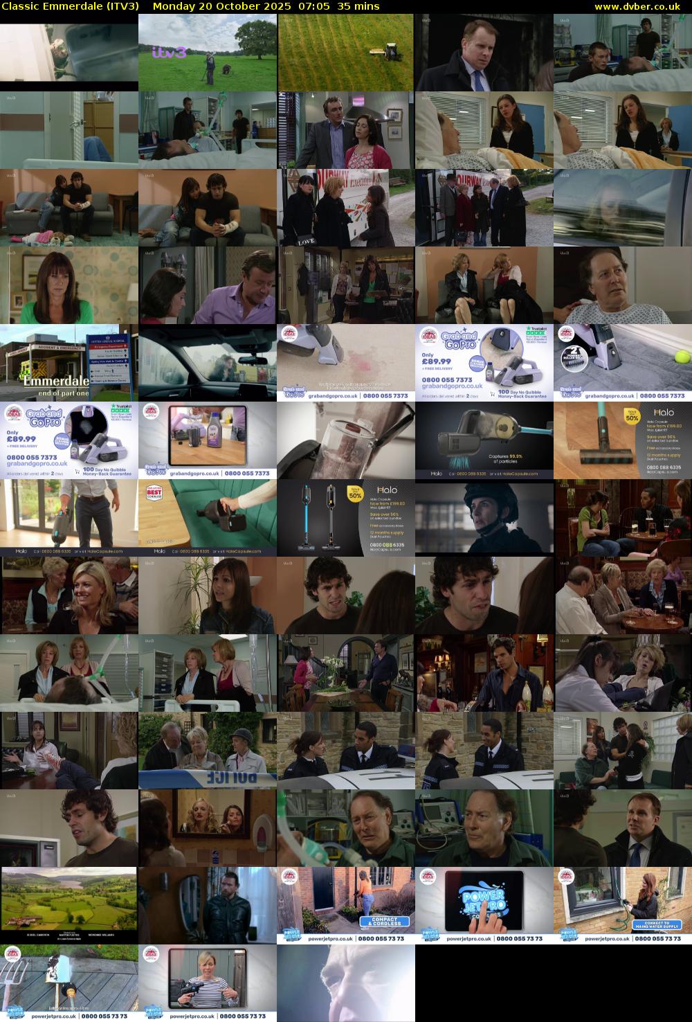 Classic Emmerdale (ITV3) Monday 20 October 2025 07:05 - 07:40