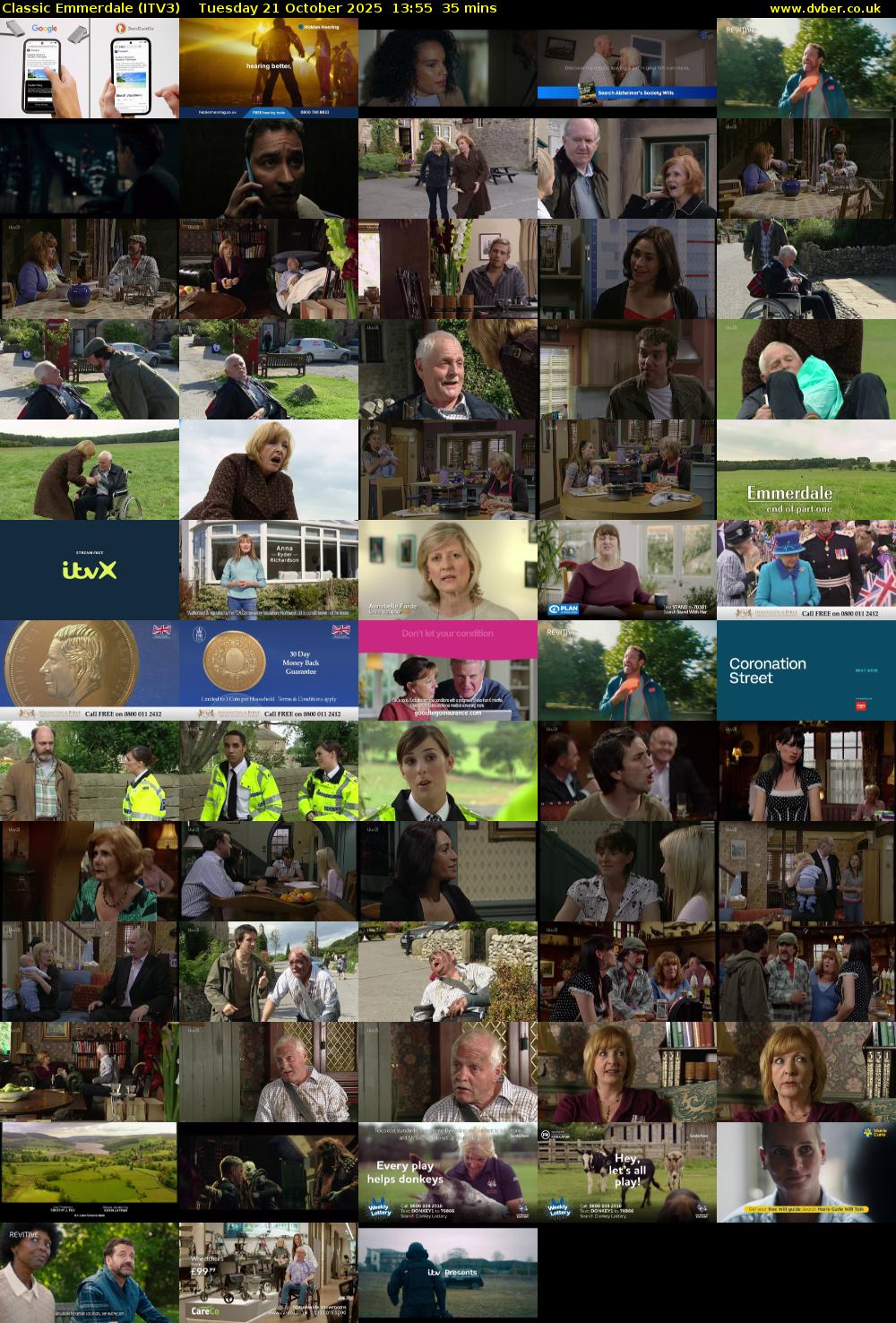 Classic Emmerdale (ITV3) Tuesday 21 October 2025 13:55 - 14:30