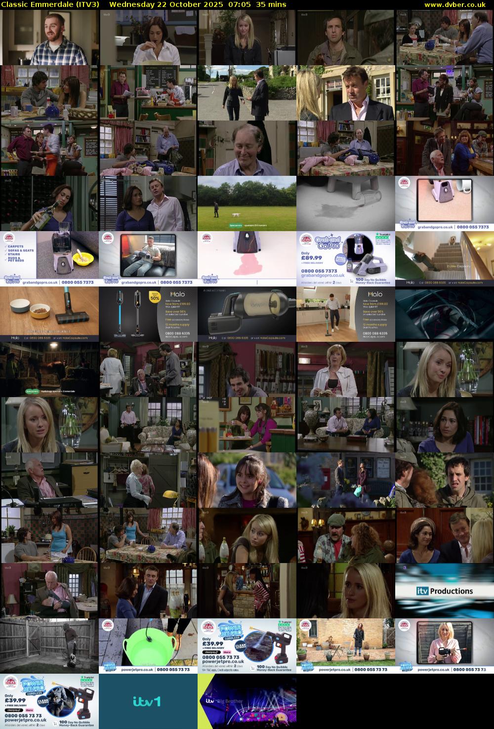 Classic Emmerdale (ITV3) Wednesday 22 October 2025 07:05 - 07:40