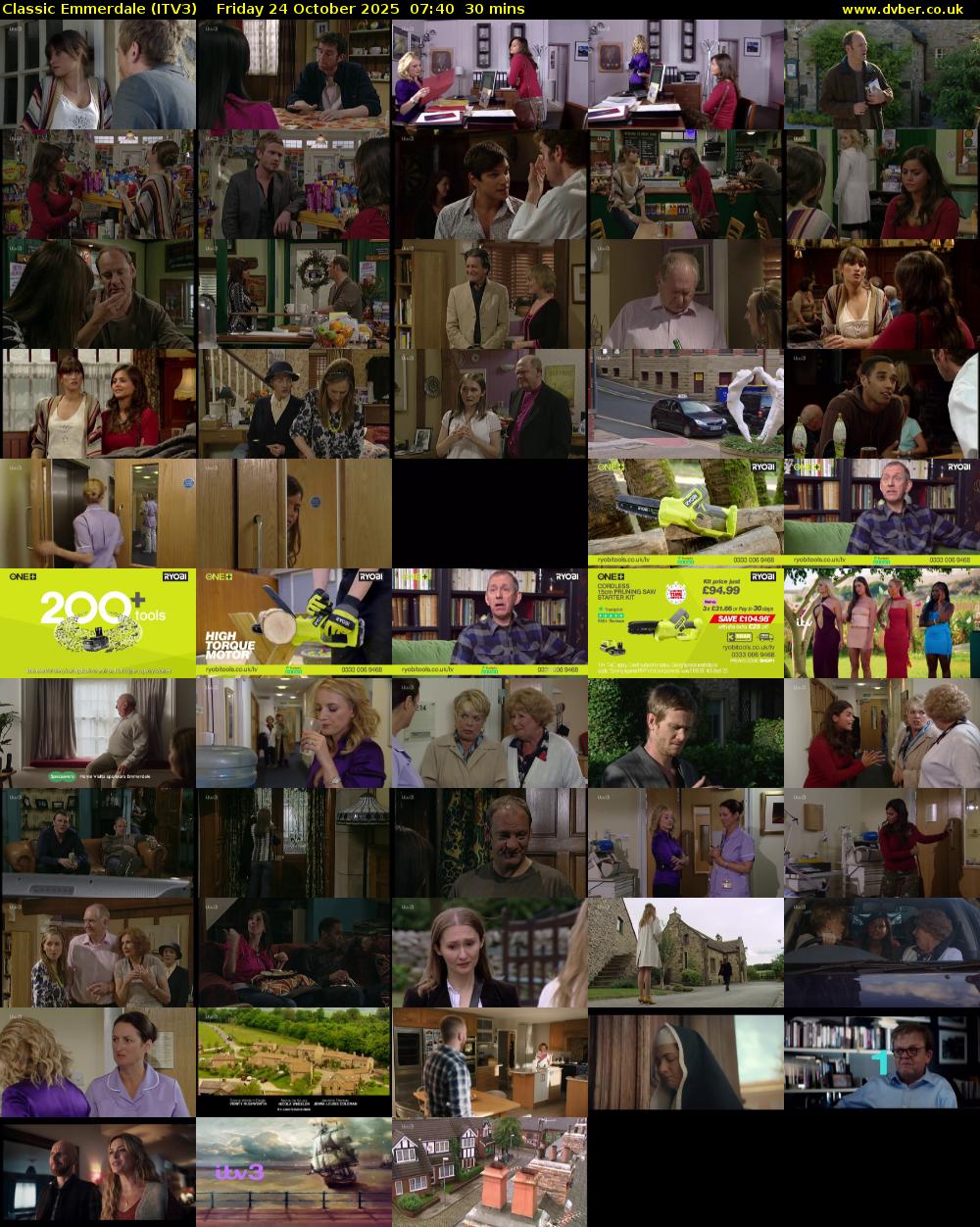 Classic Emmerdale (ITV3) Friday 24 October 2025 07:40 - 08:10