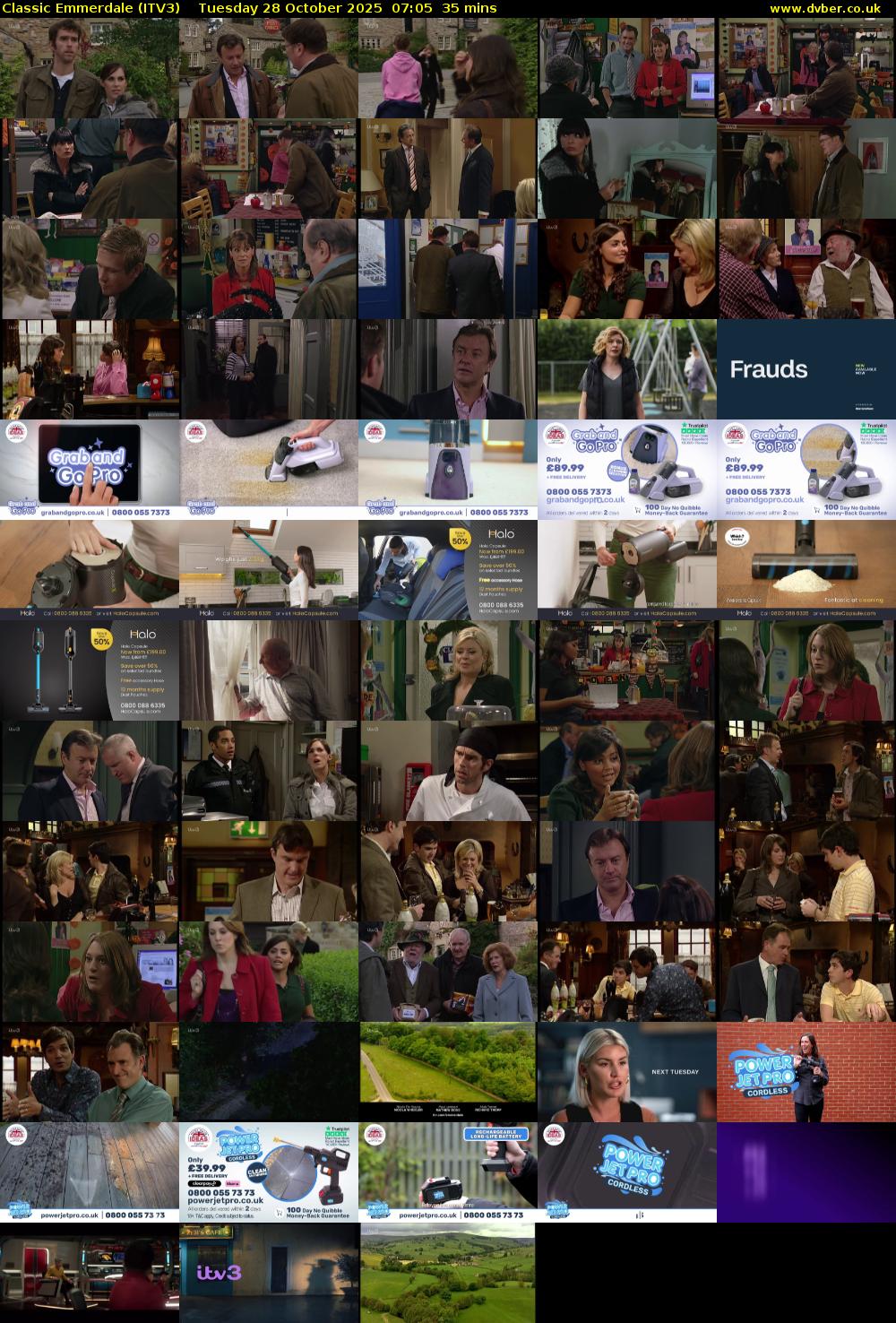 Classic Emmerdale (ITV3) Tuesday 28 October 2025 07:05 - 07:40