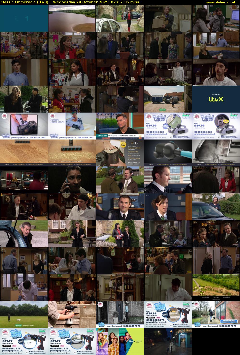 Classic Emmerdale (ITV3) Wednesday 29 October 2025 07:05 - 07:40
