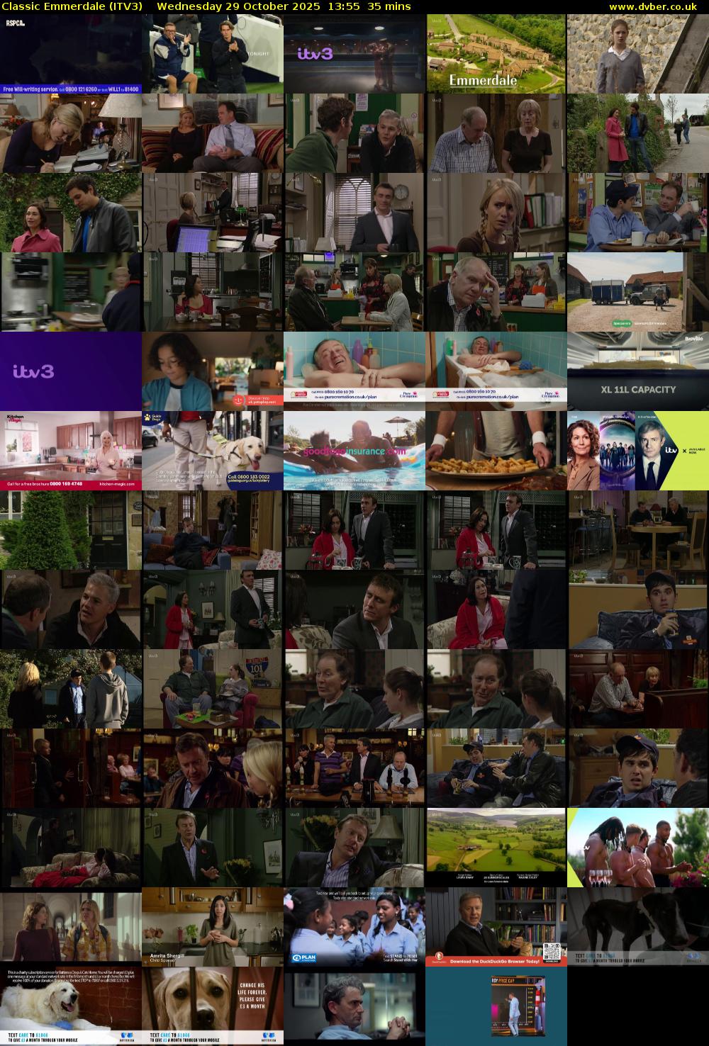 Classic Emmerdale (ITV3) Wednesday 29 October 2025 13:55 - 14:30