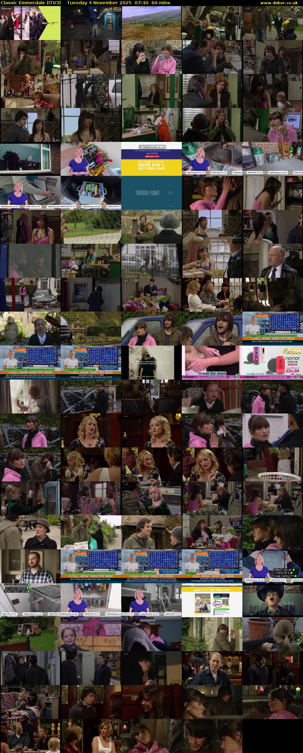 Classic Emmerdale (ITV3) Tuesday 4 November 2025 07:40 - 08:40