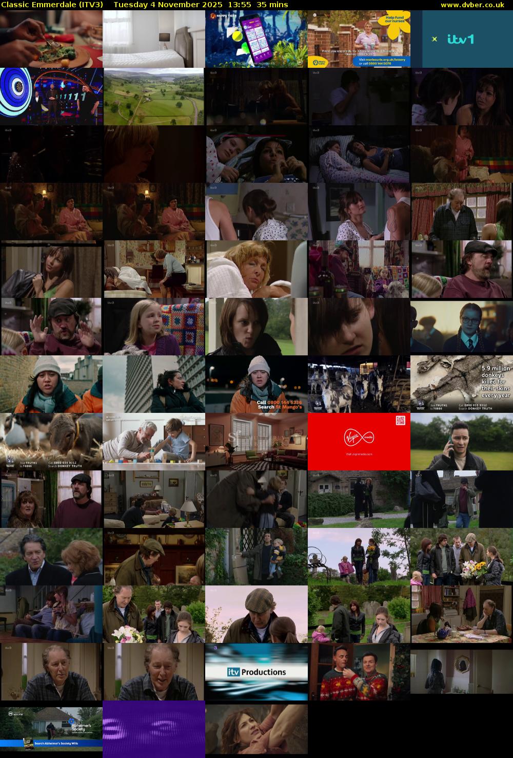 Classic Emmerdale (ITV3) Tuesday 4 November 2025 13:55 - 14:30