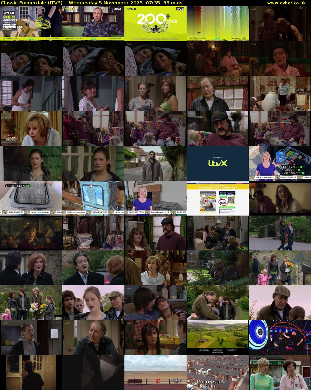 Classic Emmerdale (ITV3) Wednesday 5 November 2025 07:35 - 08:10