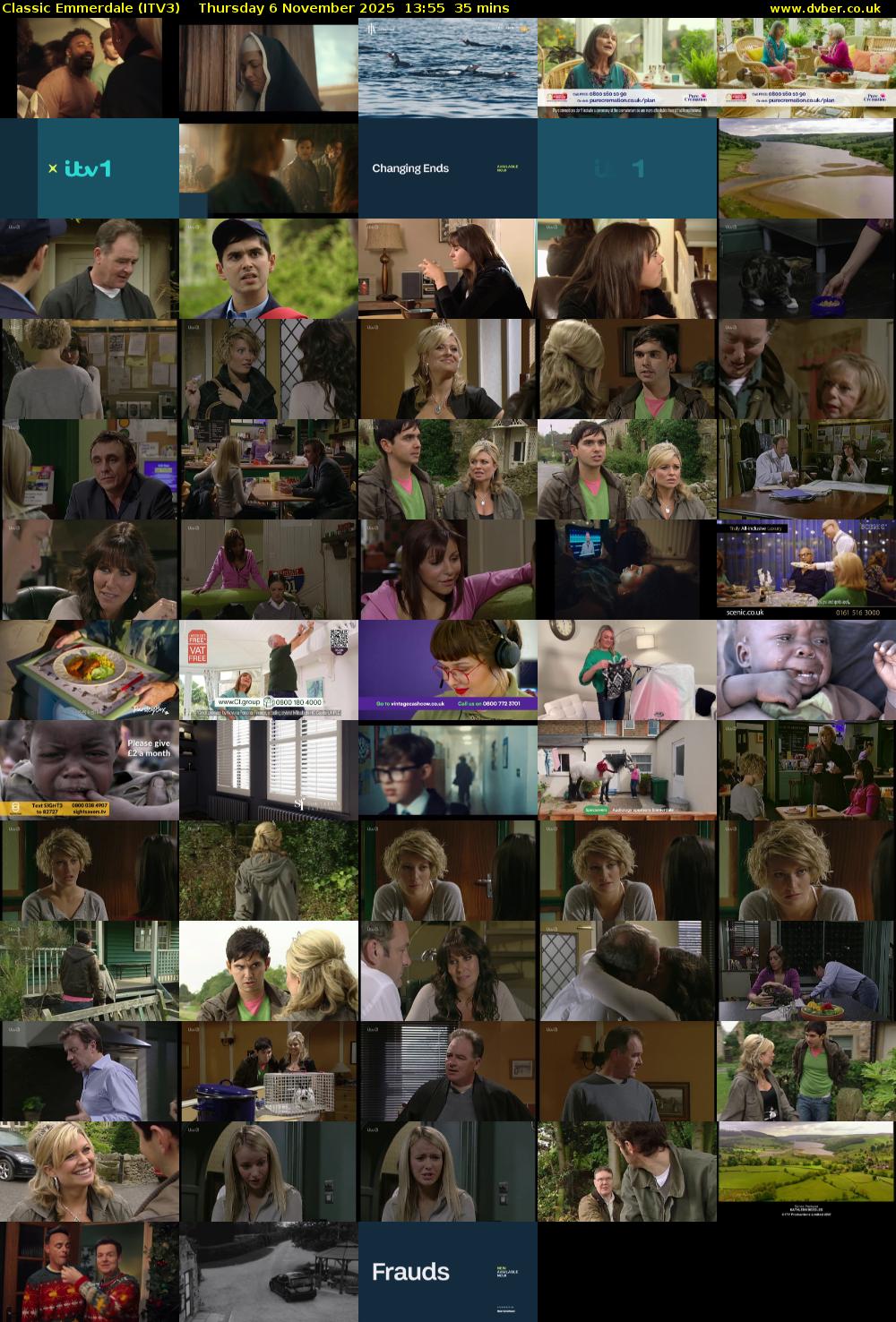 Classic Emmerdale (ITV3) Thursday 6 November 2025 13:55 - 14:30