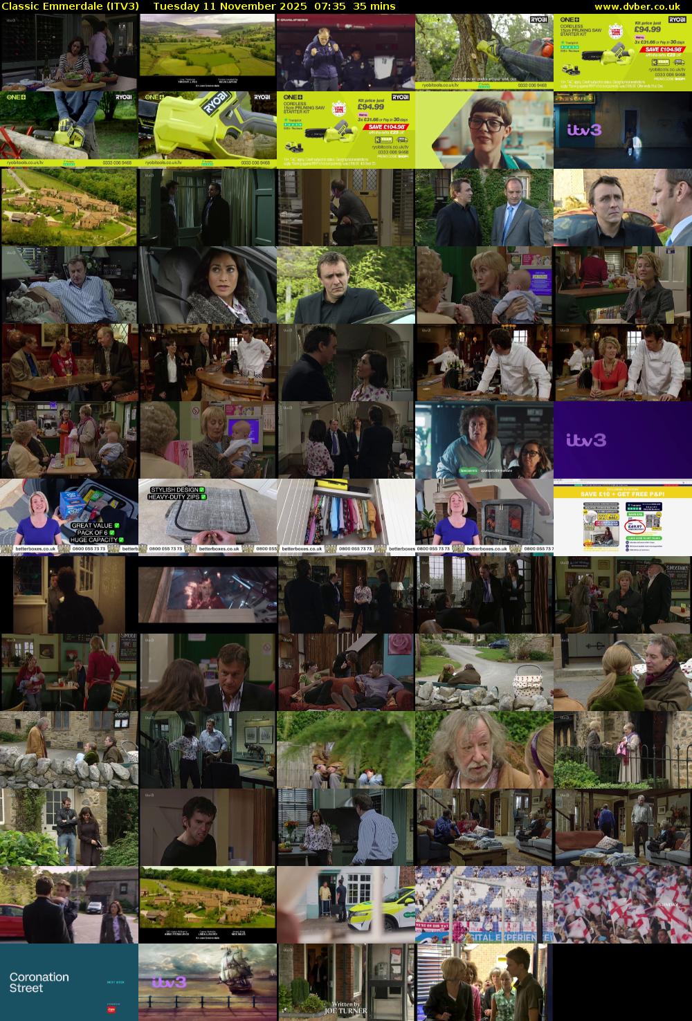 Classic Emmerdale (ITV3) Tuesday 11 November 2025 07:35 - 08:10