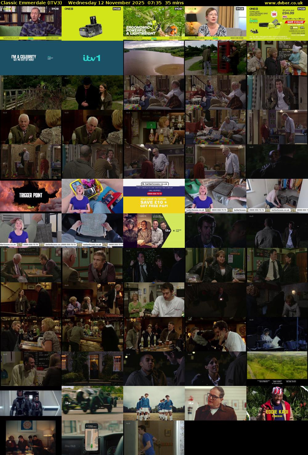 Classic Emmerdale (ITV3) Wednesday 12 November 2025 07:35 - 08:10
