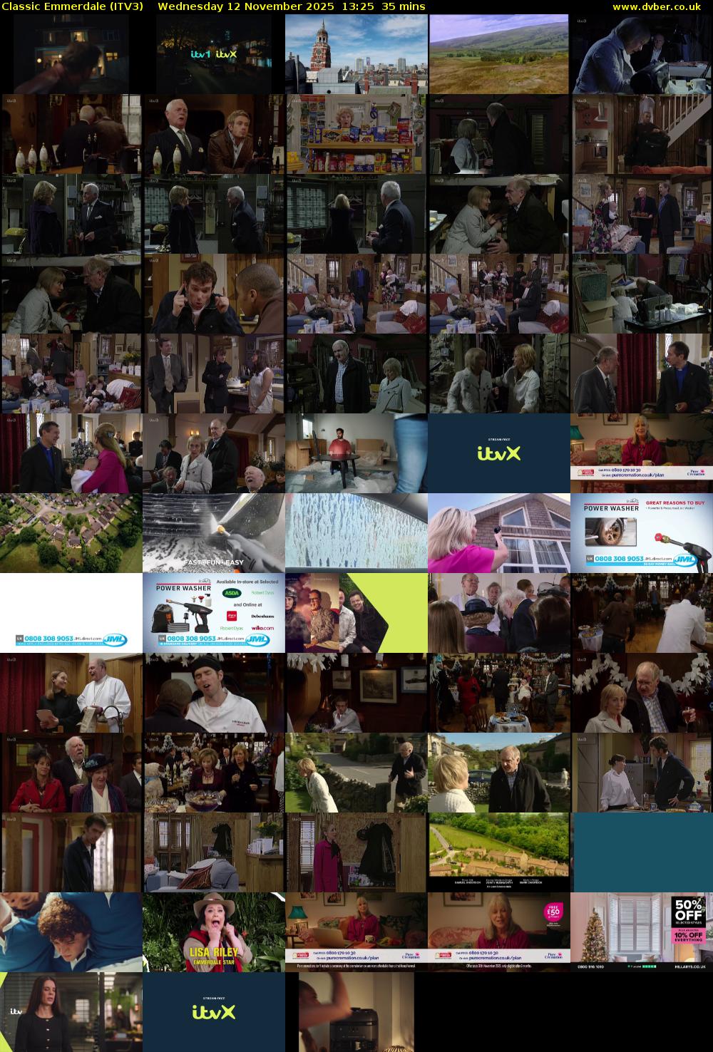 Classic Emmerdale (ITV3) Wednesday 12 November 2025 13:25 - 14:00