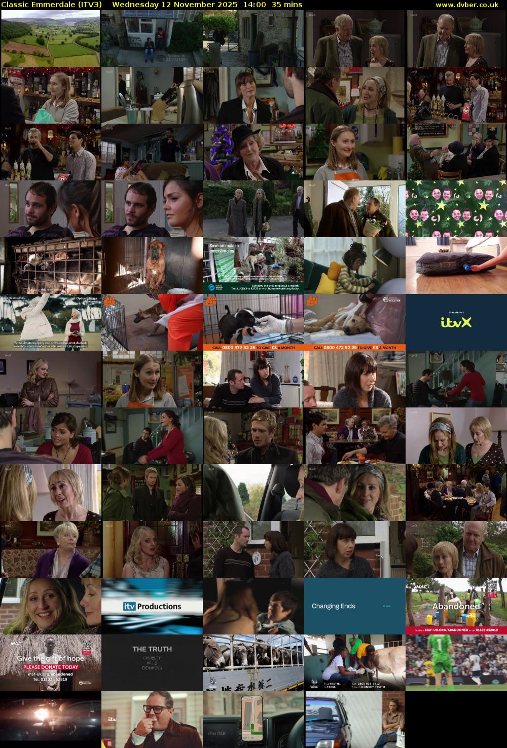 Classic Emmerdale (ITV3) Wednesday 12 November 2025 14:00 - 14:35