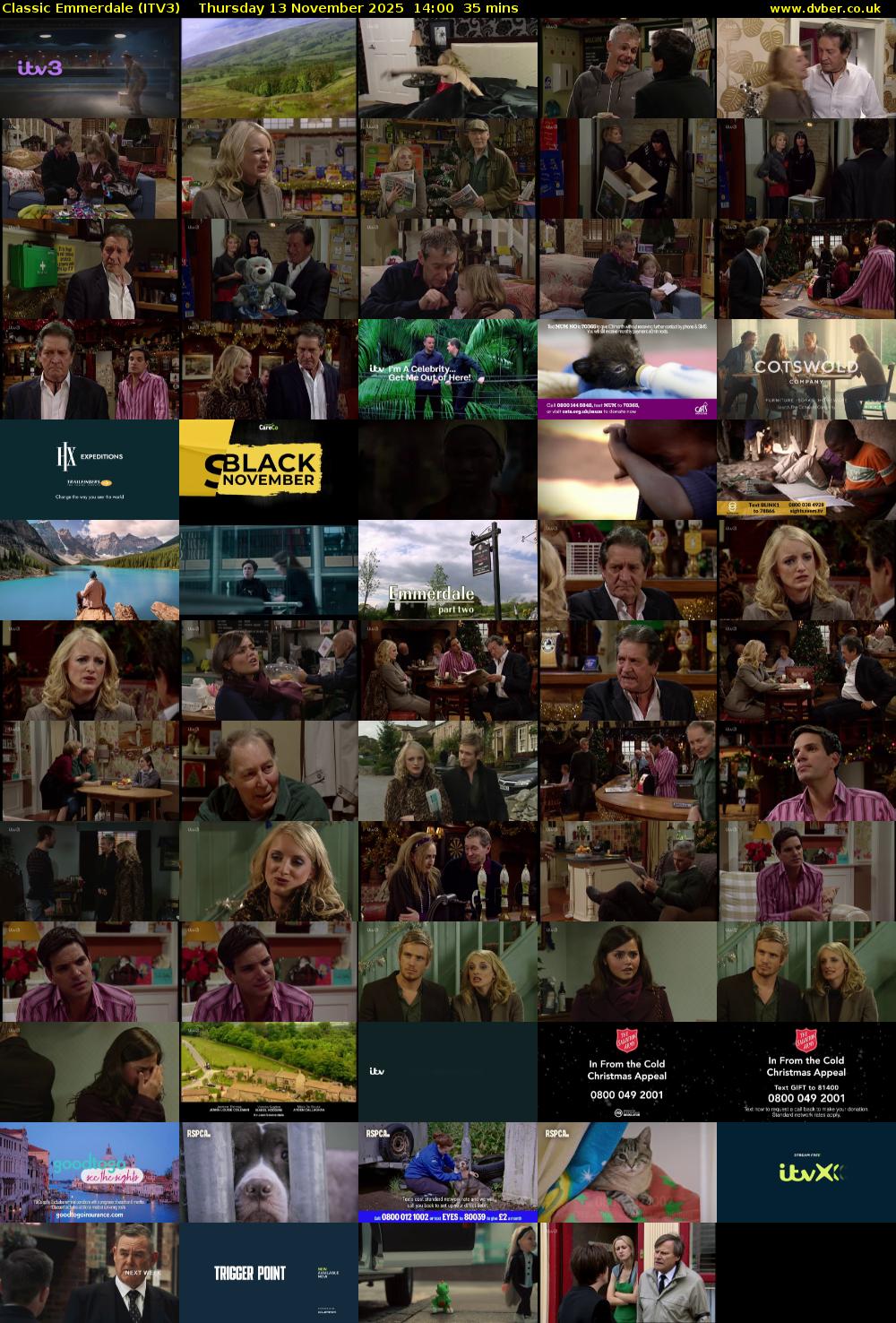 Classic Emmerdale (ITV3) Thursday 13 November 2025 14:00 - 14:35