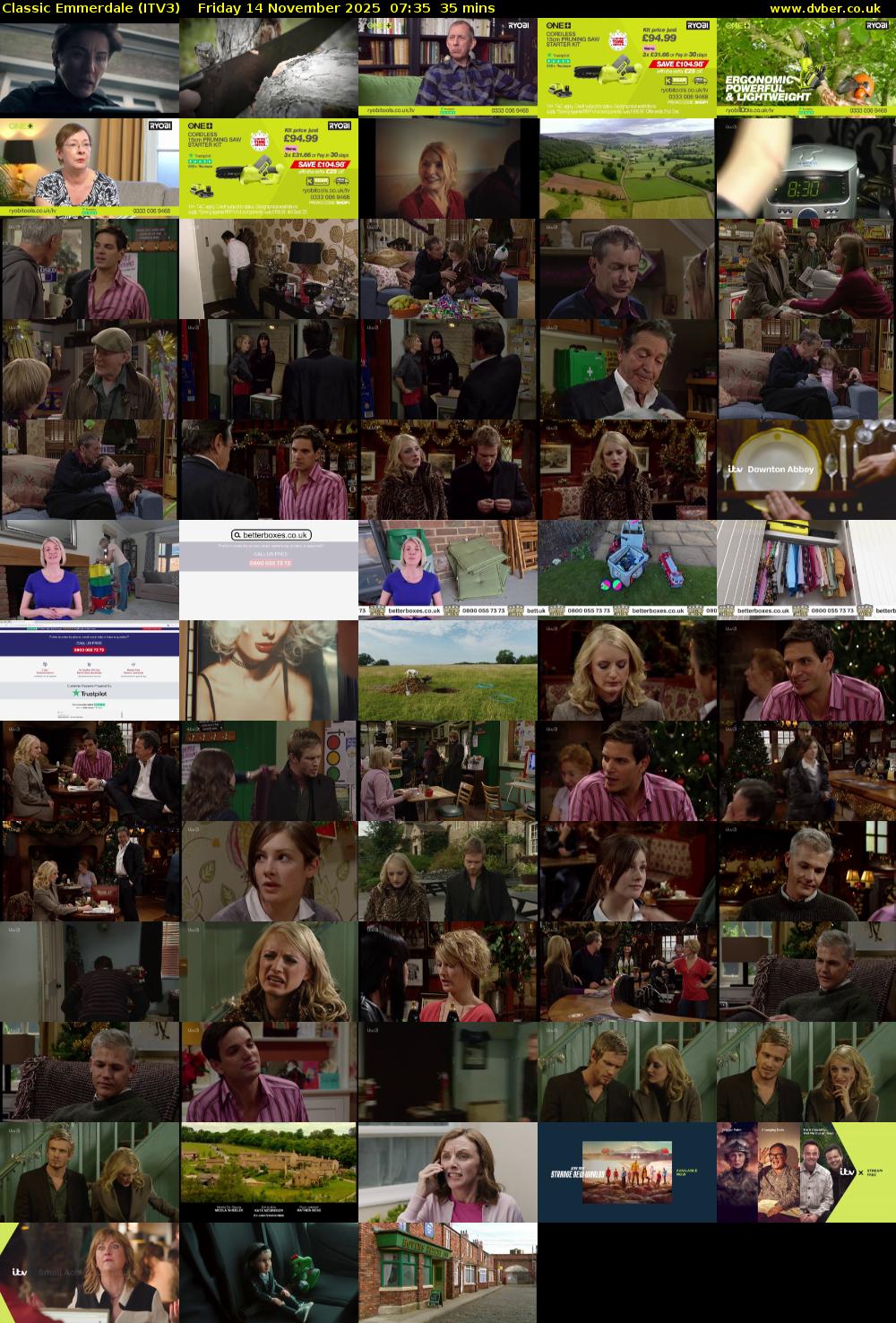 Classic Emmerdale (ITV3) Friday 14 November 2025 07:35 - 08:10