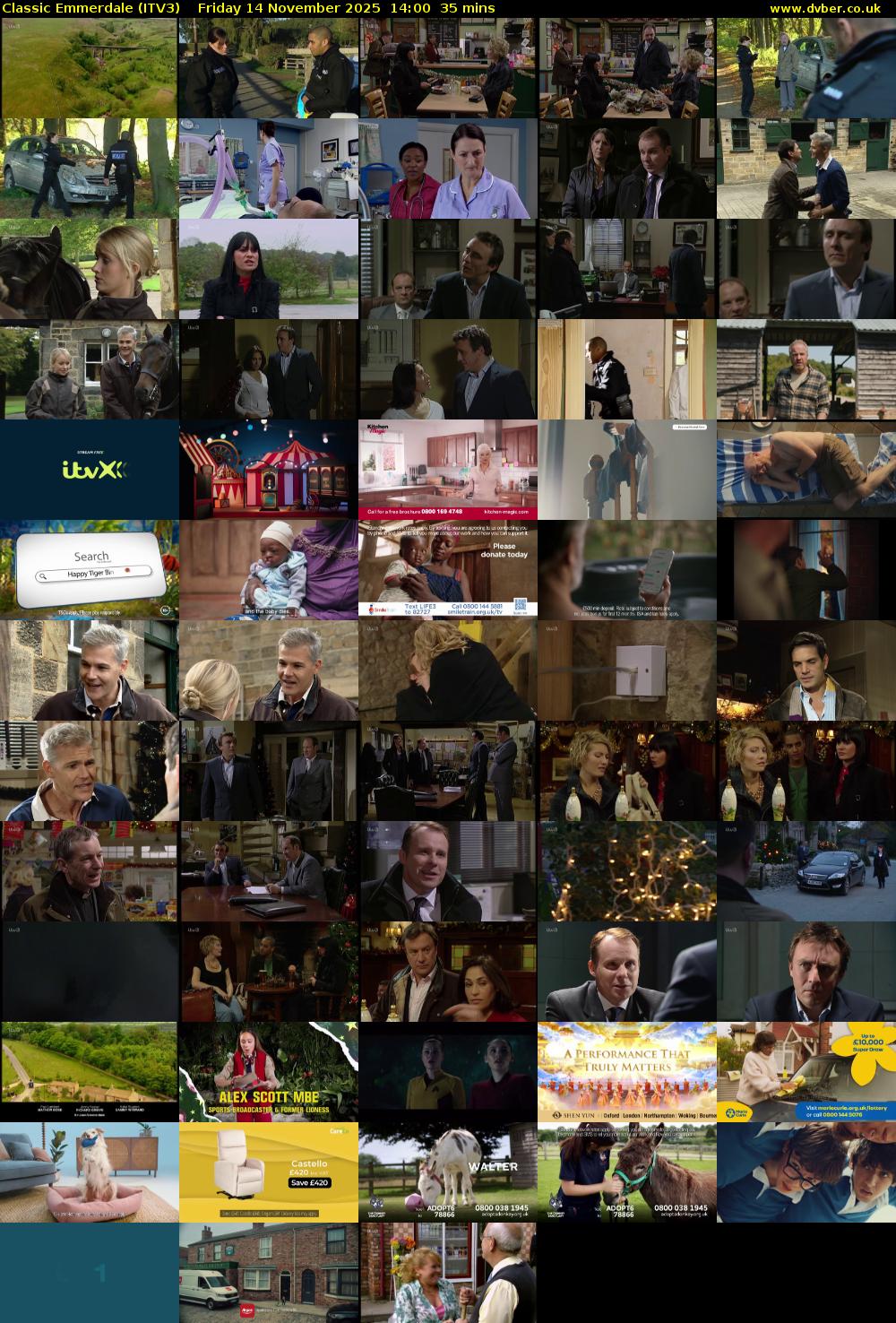 Classic Emmerdale (ITV3) Friday 14 November 2025 14:00 - 14:35