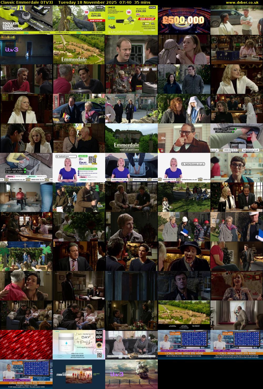 Classic Emmerdale (ITV3) Tuesday 18 November 2025 07:40 - 08:15