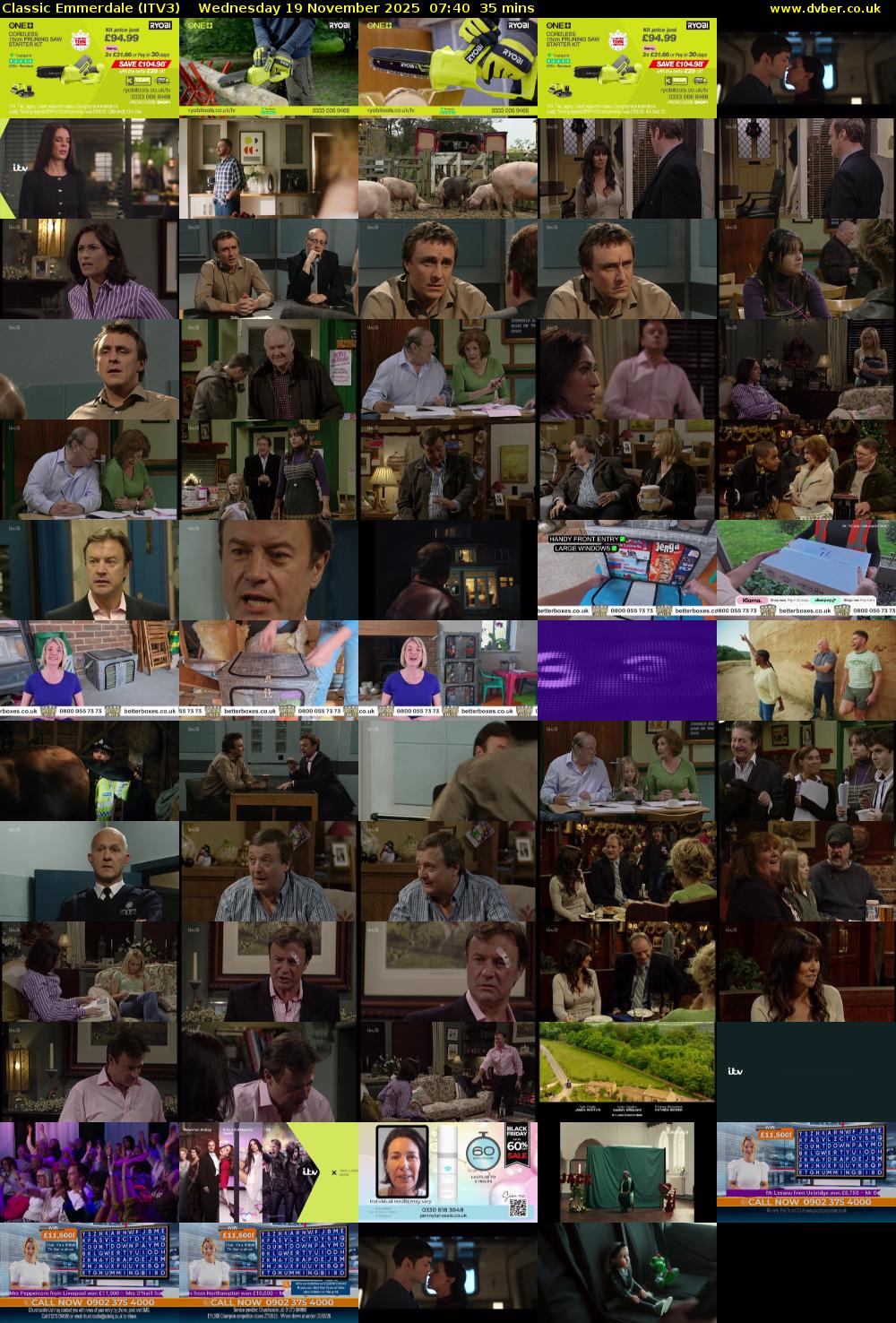 Classic Emmerdale (ITV3) Wednesday 19 November 2025 07:40 - 08:15