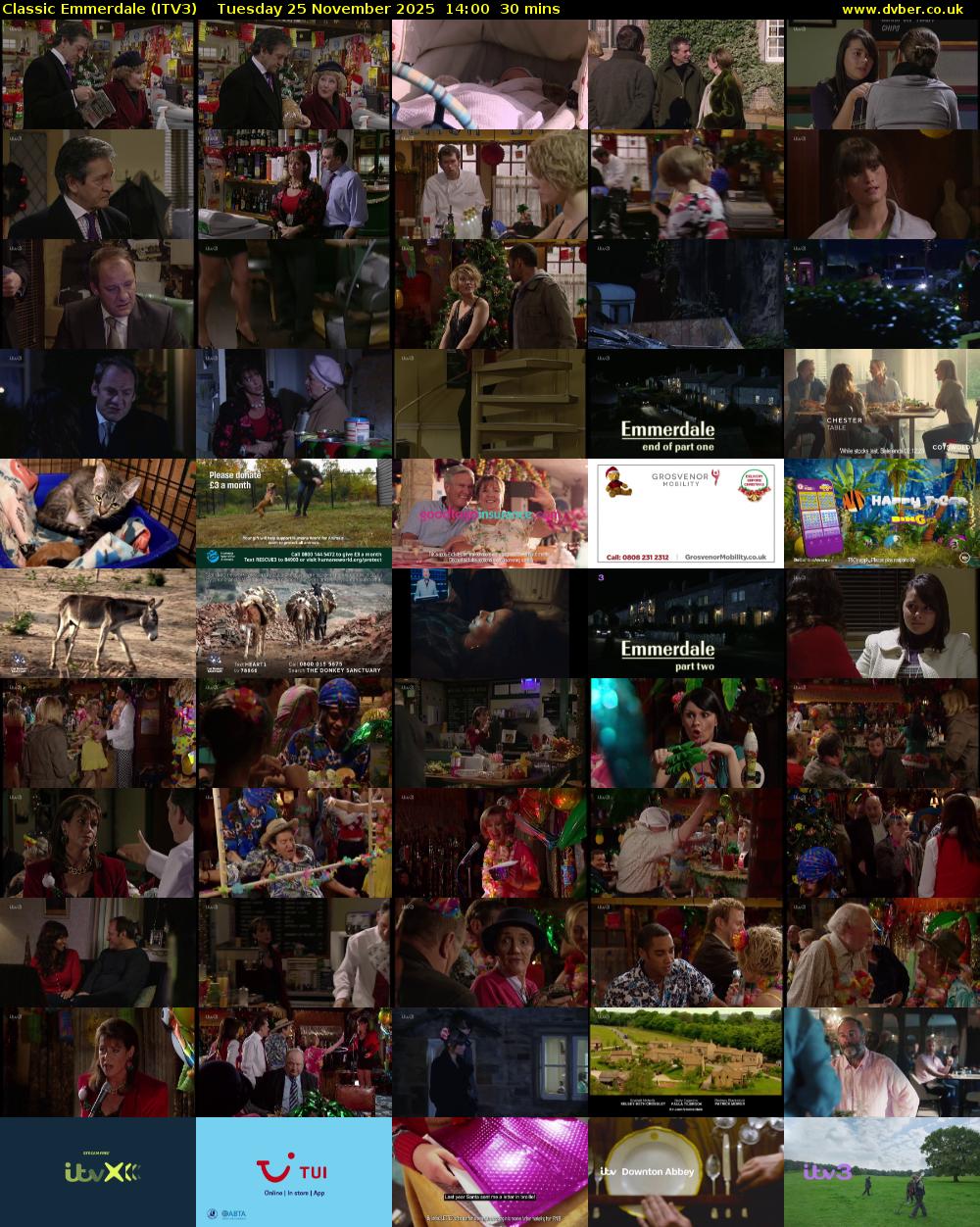 Classic Emmerdale (ITV3) Tuesday 25 November 2025 14:00 - 14:30