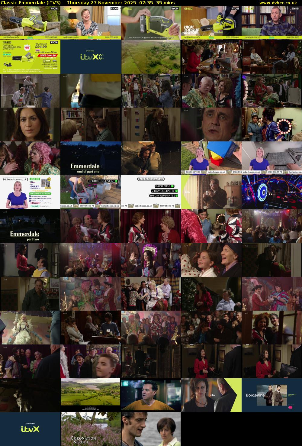 Classic Emmerdale (ITV3) Thursday 27 November 2025 07:35 - 08:10