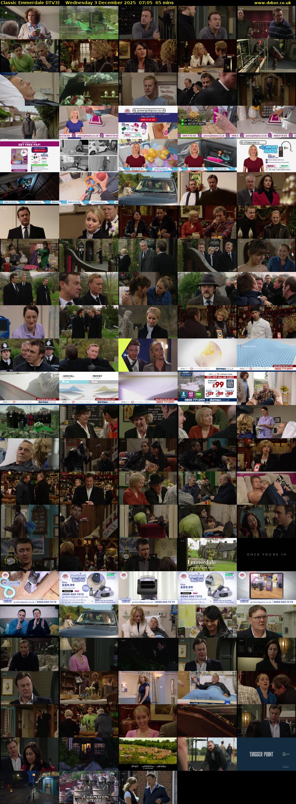 Classic Emmerdale (ITV3) Wednesday 3 December 2025 07:05 - 08:10