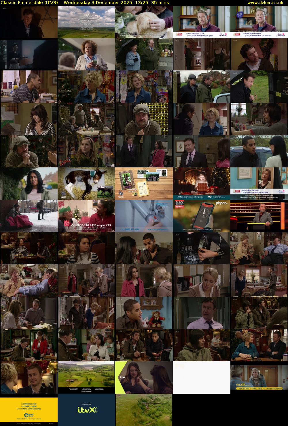 Classic Emmerdale (ITV3) Wednesday 3 December 2025 13:25 - 14:00