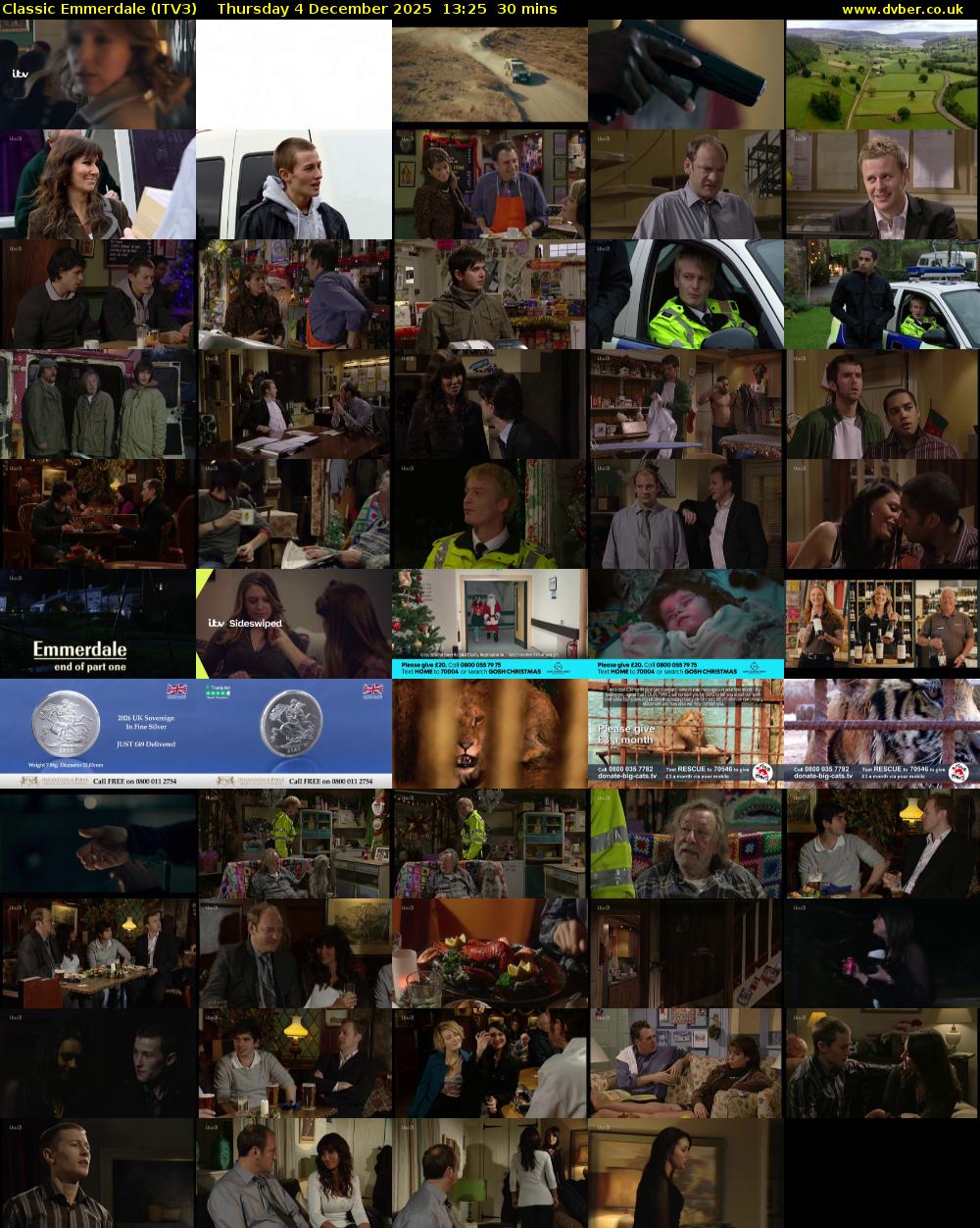Classic Emmerdale (ITV3) Thursday 4 December 2025 13:25 - 13:55