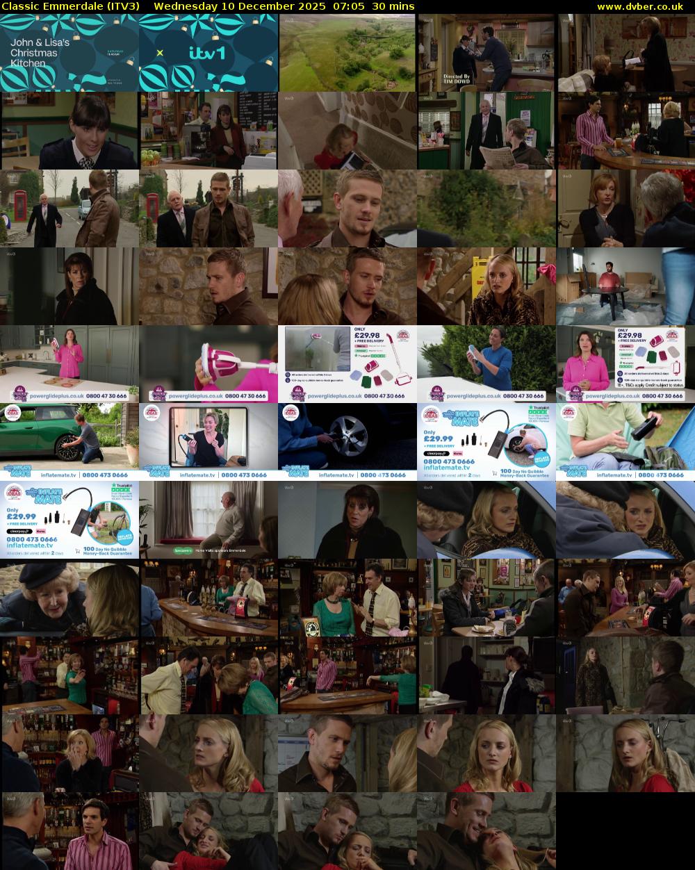 Classic Emmerdale (ITV3) Wednesday 10 December 2025 07:05 - 07:35