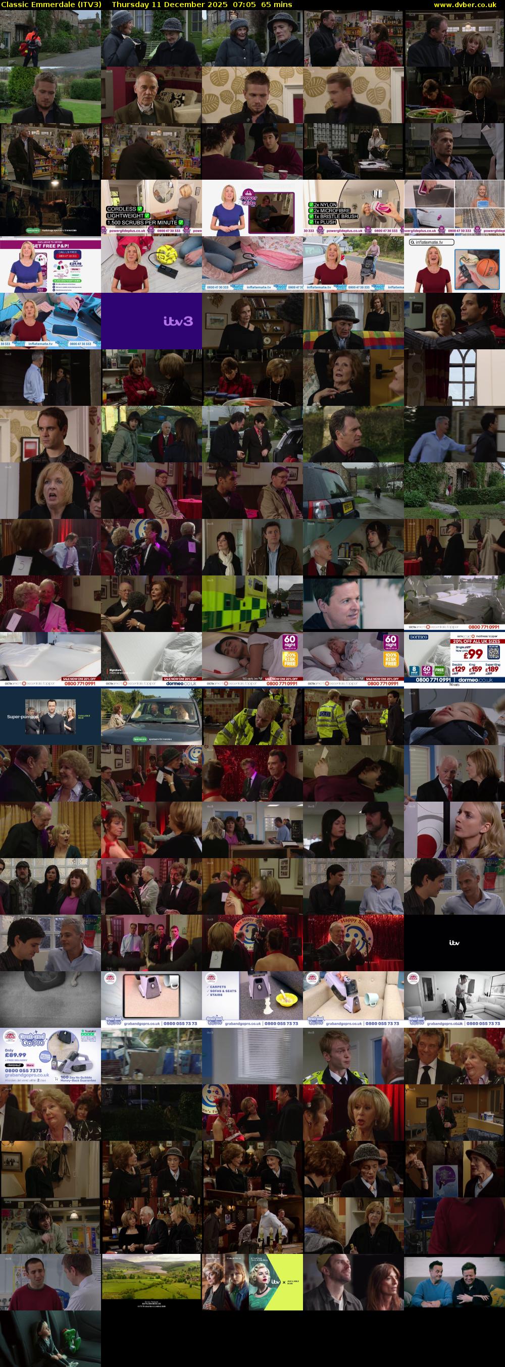Classic Emmerdale (ITV3) Thursday 11 December 2025 07:05 - 08:10