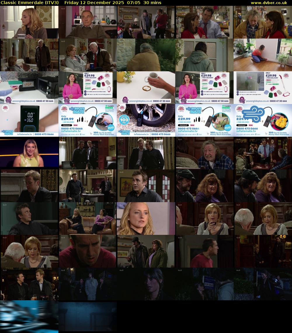 Classic Emmerdale (ITV3) Friday 12 December 2025 07:05 - 07:35