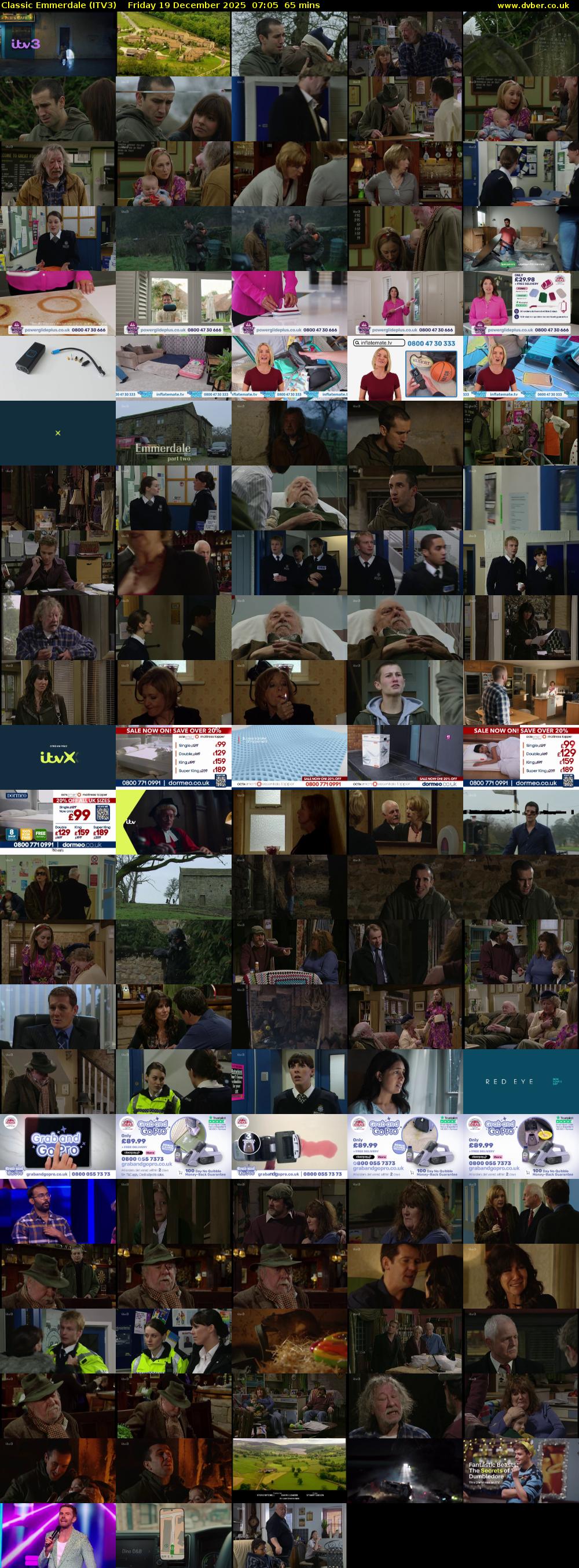 Classic Emmerdale (ITV3) Friday 19 December 2025 07:05 - 08:10