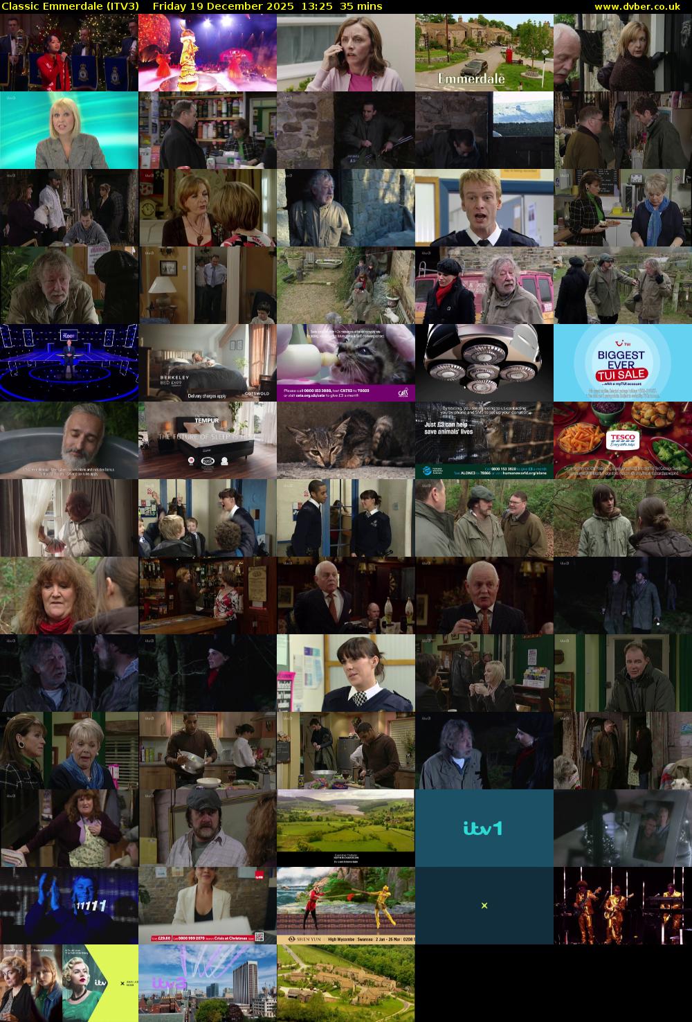 Classic Emmerdale (ITV3) Friday 19 December 2025 13:25 - 14:00