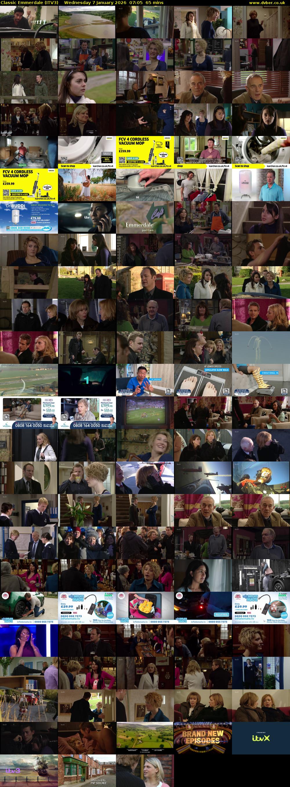 Classic Emmerdale (ITV3) Wednesday 7 January 2026 07:05 - 08:10