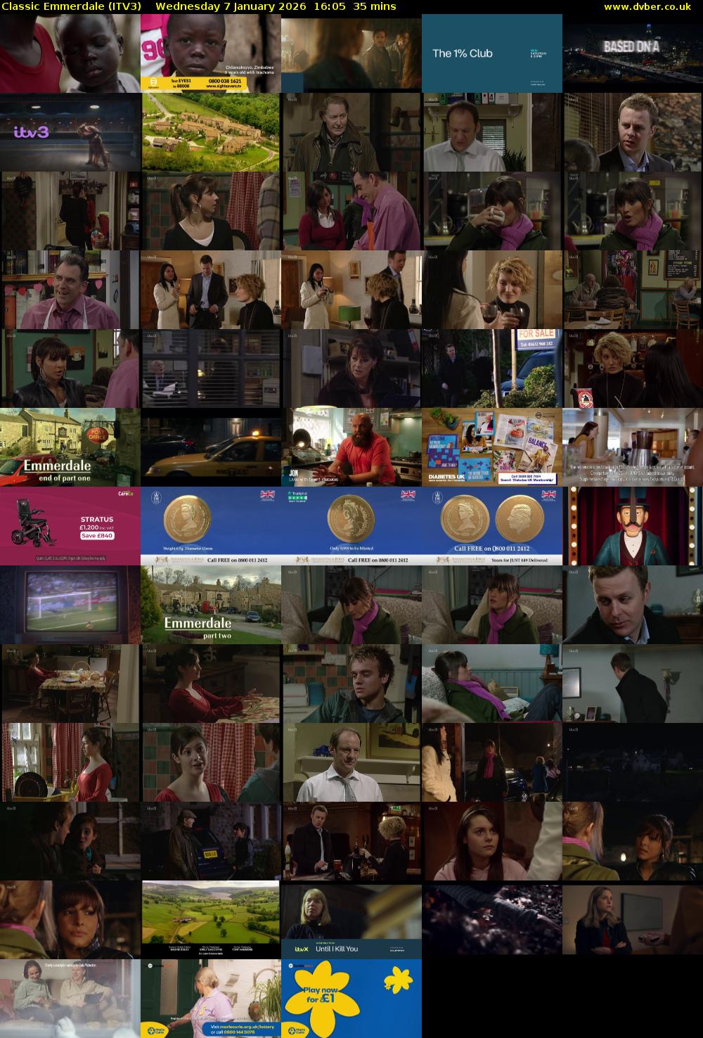 Classic Emmerdale (ITV3) Wednesday 7 January 2026 16:05 - 16:40