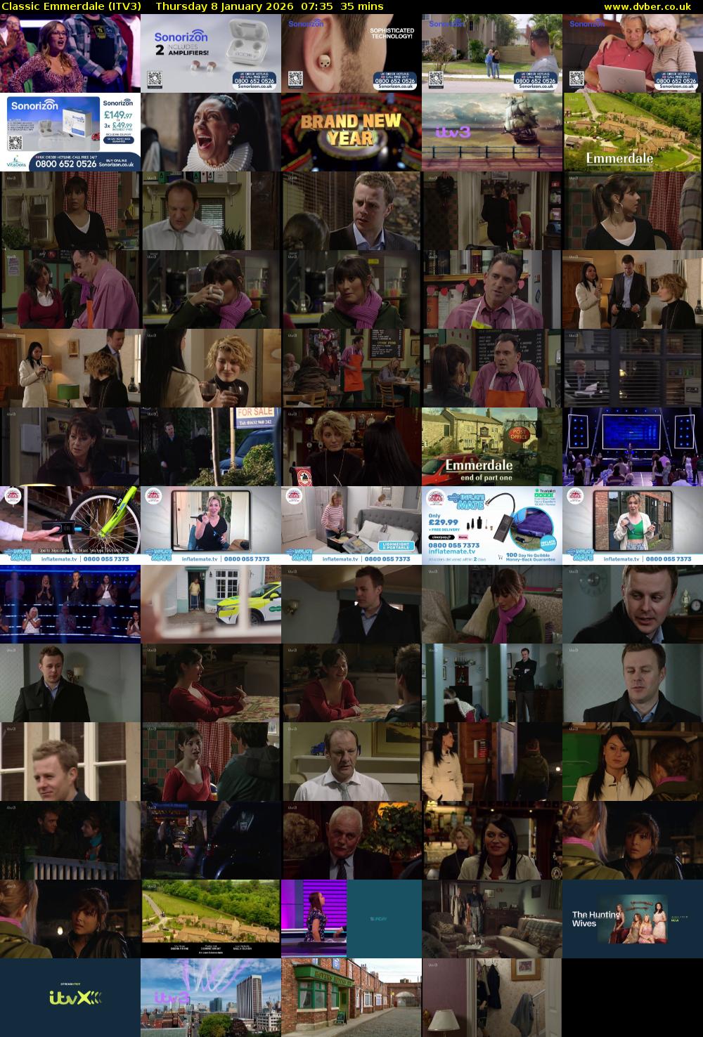 Classic Emmerdale (ITV3) Thursday 8 January 2026 07:35 - 08:10