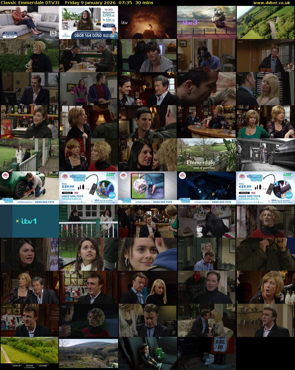 Classic Emmerdale (ITV3) Friday 9 January 2026 07:35 - 08:05