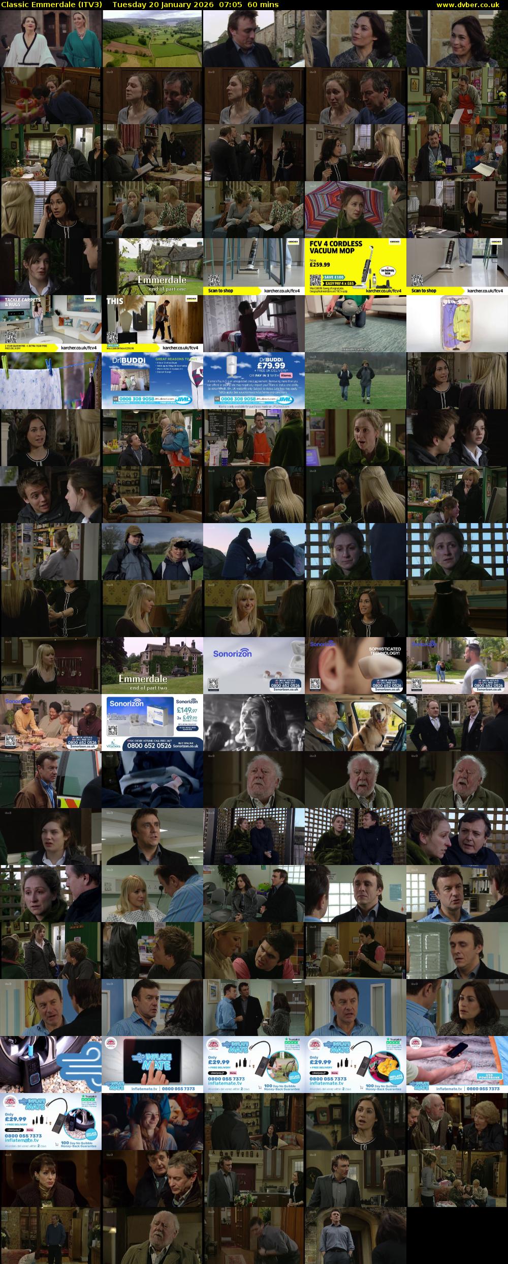 Classic Emmerdale (ITV3) Tuesday 20 January 2026 07:05 - 08:05