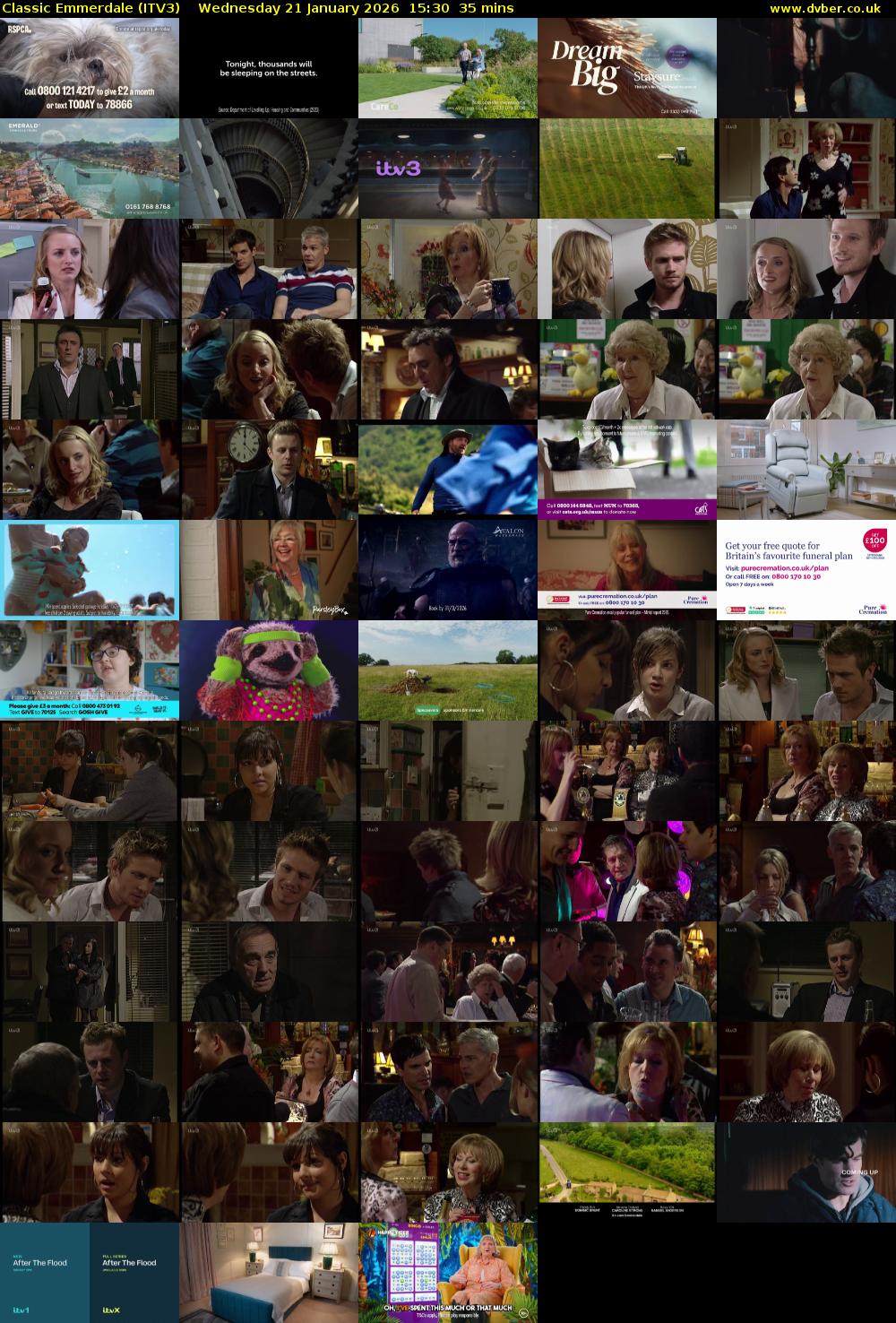 Classic Emmerdale (ITV3) Wednesday 21 January 2026 15:30 - 16:05