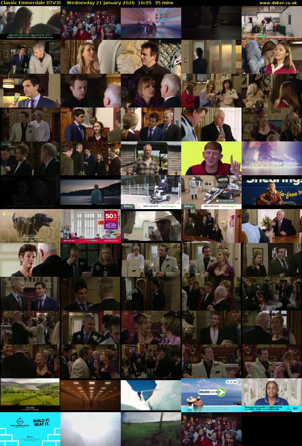 Classic Emmerdale (ITV3) Wednesday 21 January 2026 16:05 - 16:40