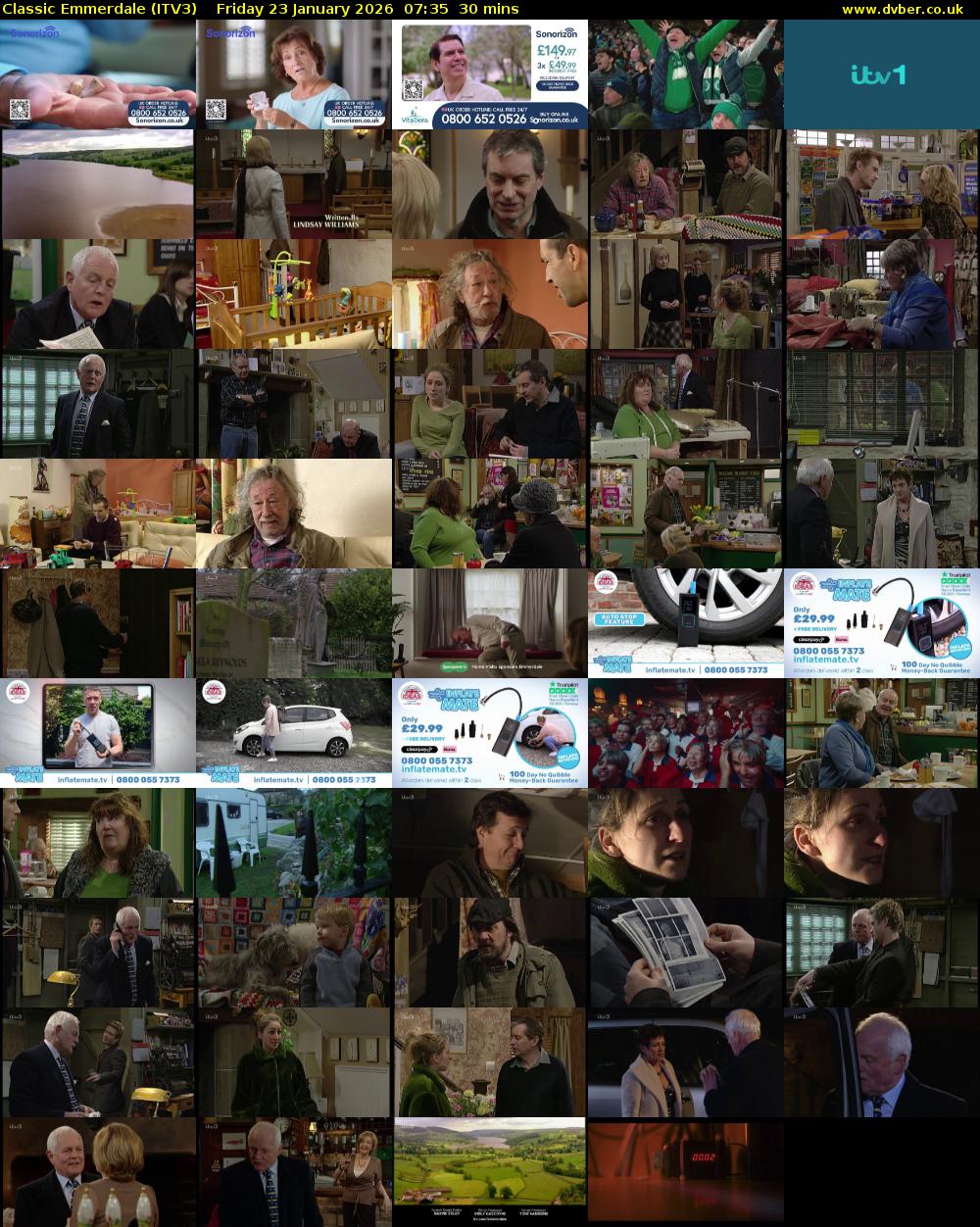 Classic Emmerdale (ITV3) Friday 23 January 2026 07:35 - 08:05