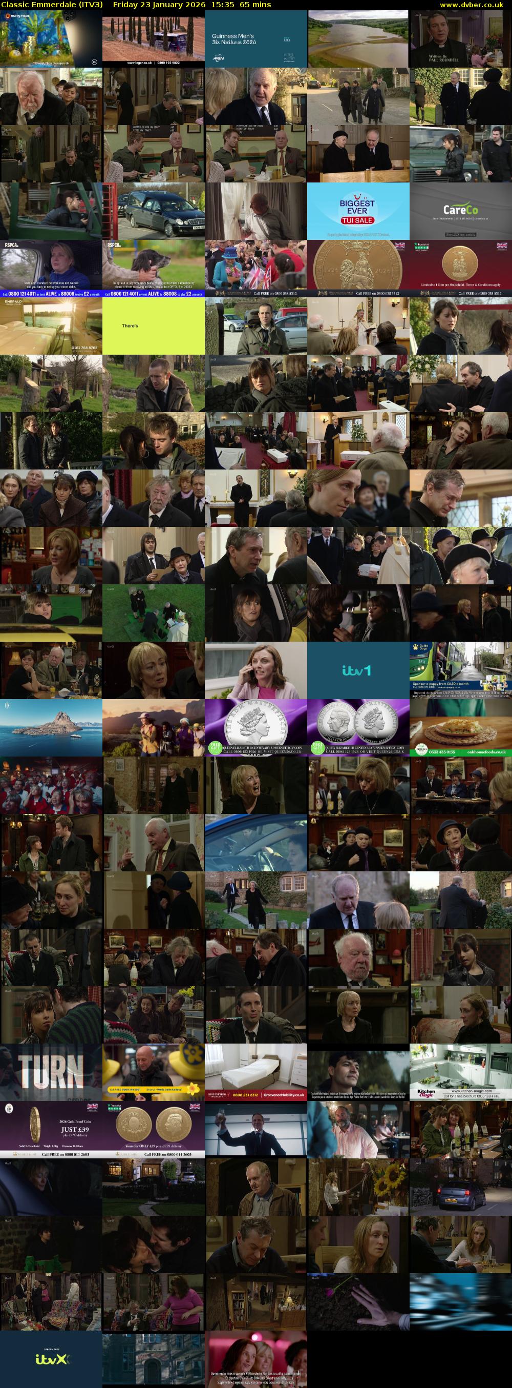 Classic Emmerdale (ITV3) Friday 23 January 2026 15:35 - 16:40