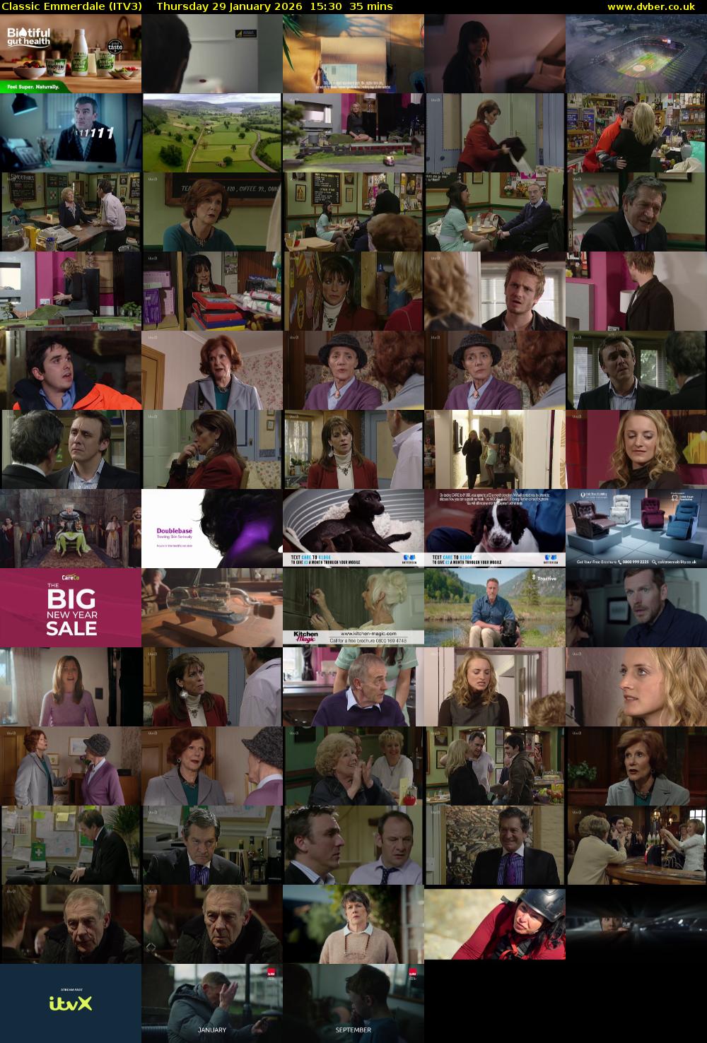 Classic Emmerdale (ITV3) Thursday 29 January 2026 15:30 - 16:05