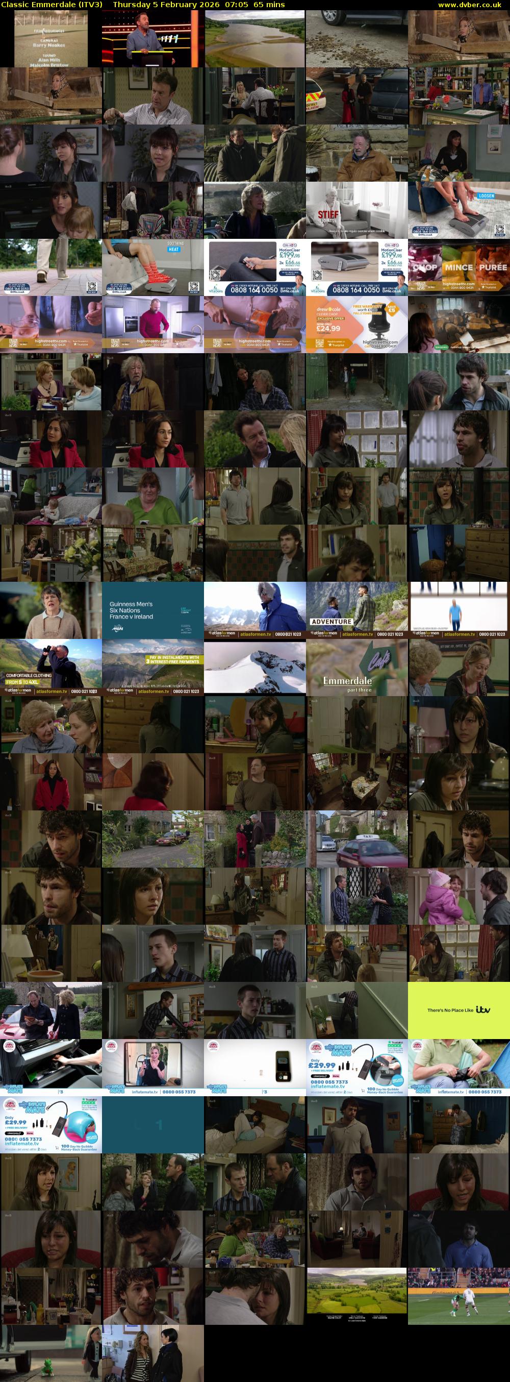 Classic Emmerdale (ITV3) Thursday 5 February 2026 07:05 - 08:10